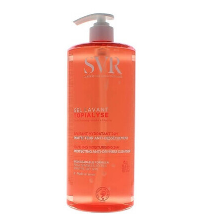 SVR Topialyse - Gel Lavant Detergente Lenitivo Idratante Anti-Secchezza 24H, 1L