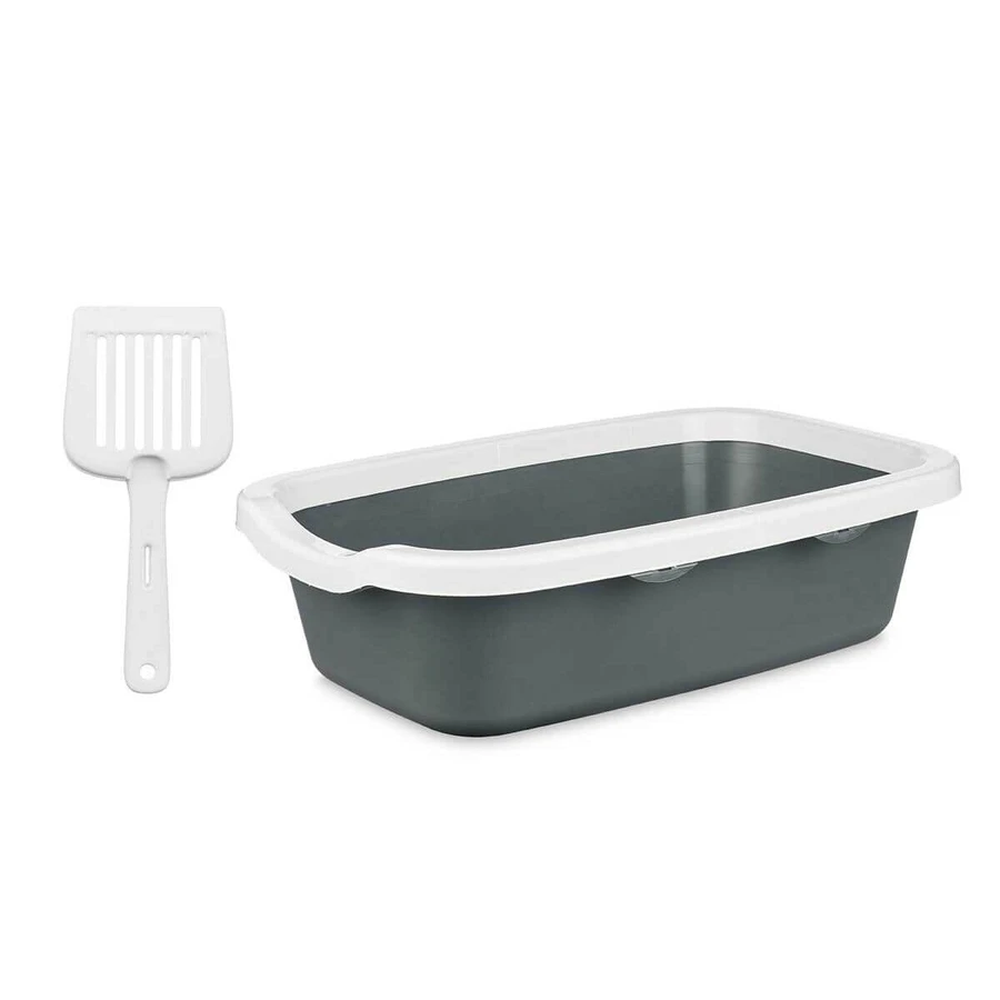 Kattenbak Mascow 87954 Wit Antraciet Plastic 25 x 11 x 2 cm (11 Stuks)