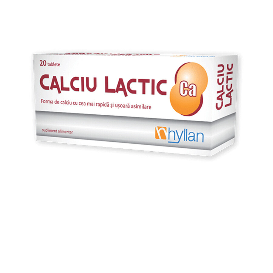 Lactic Calcium, 20 tablets, Hyllan