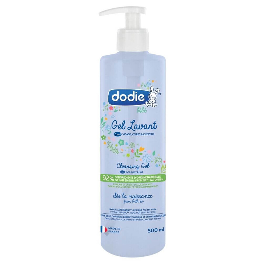 Gel lavante 3 en 1, 500 ml, Dodie