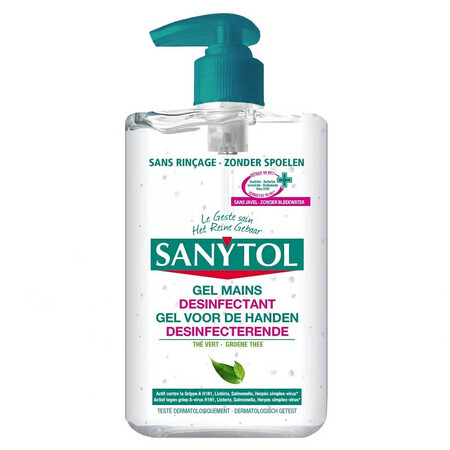 Gel desinfectante para manos con té verde, 250 ml, Sanytol