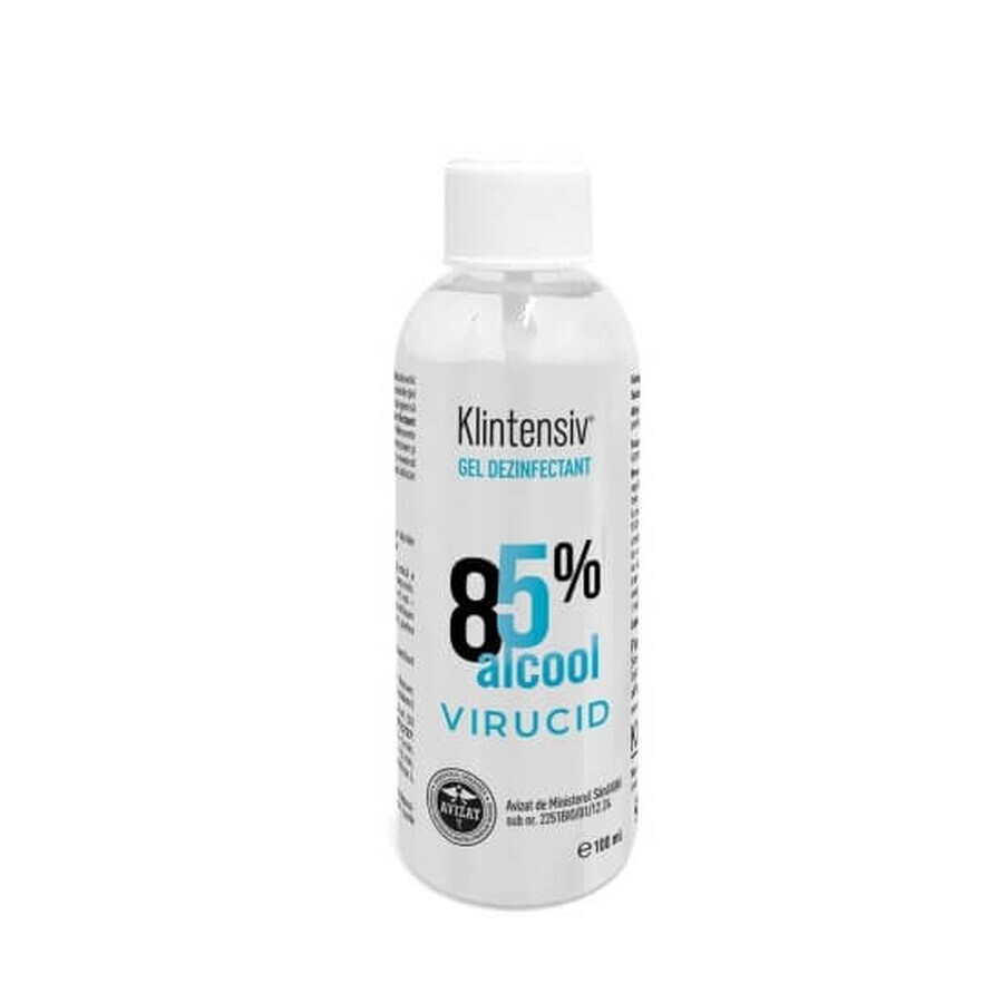 Gel desinfectante para manos Virucid 85% Alcohol, 100 ml, Klintensiv