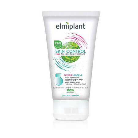 Skin Control 3en1 mascarilla exfoliante en gel, 150 ml, Elmiplant