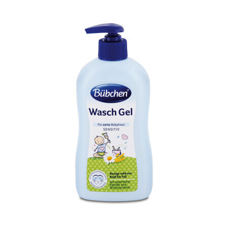 Gel de bain à l'extrait de camomille et aux protéines de blé, 400 ml, Bubchen