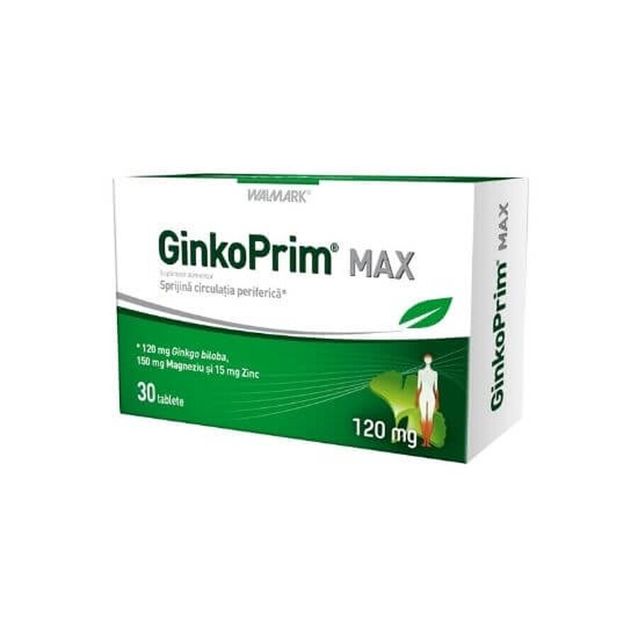 GinkoPrim Max 120mg, 30 comprimidos, Walmark