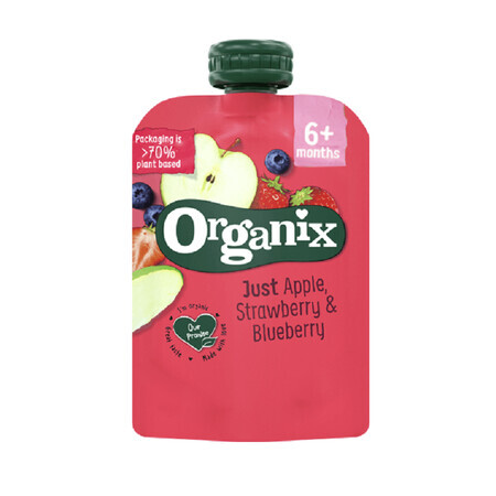 Strawberry and currant snack, 100 gr, Organix