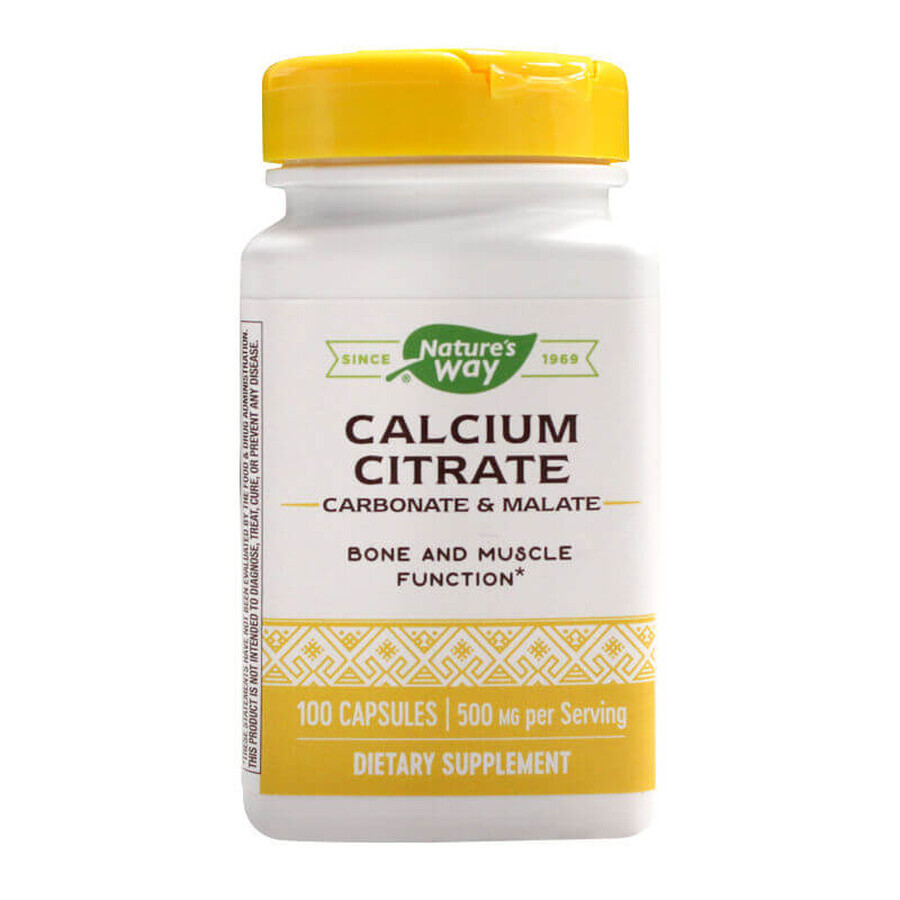 Complesso di citrato di calcio Nature's Way, 100 capsule, Secom