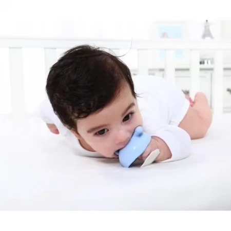 Inel gingival din silicon Ciupercuta, albastra, Mombella