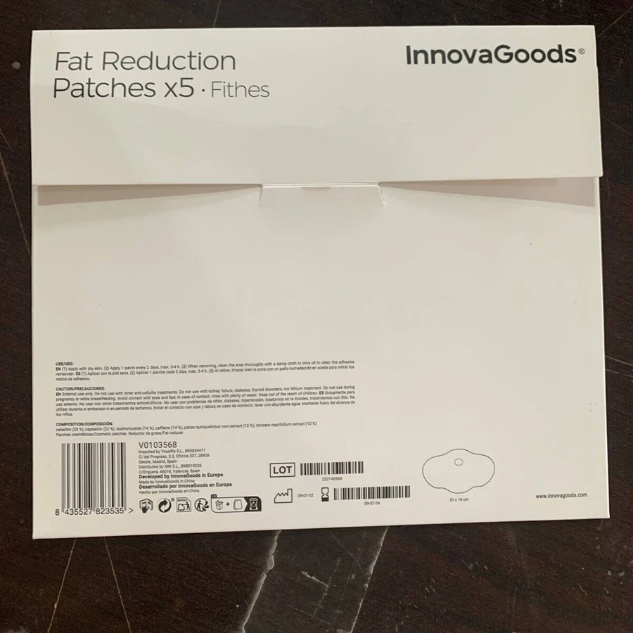 Plasturi pentru slăbit cu extracte de plante Fithes InnovaGoods 5 Unități