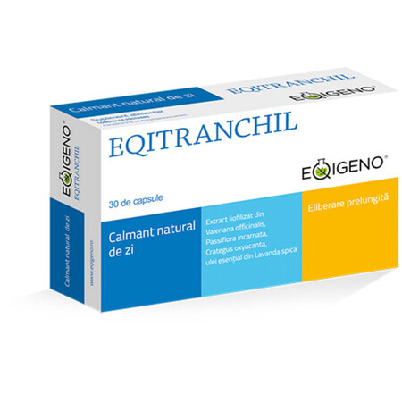 Eqitranchil calmante natural para el día, 30 cápsulas, Eqigeno