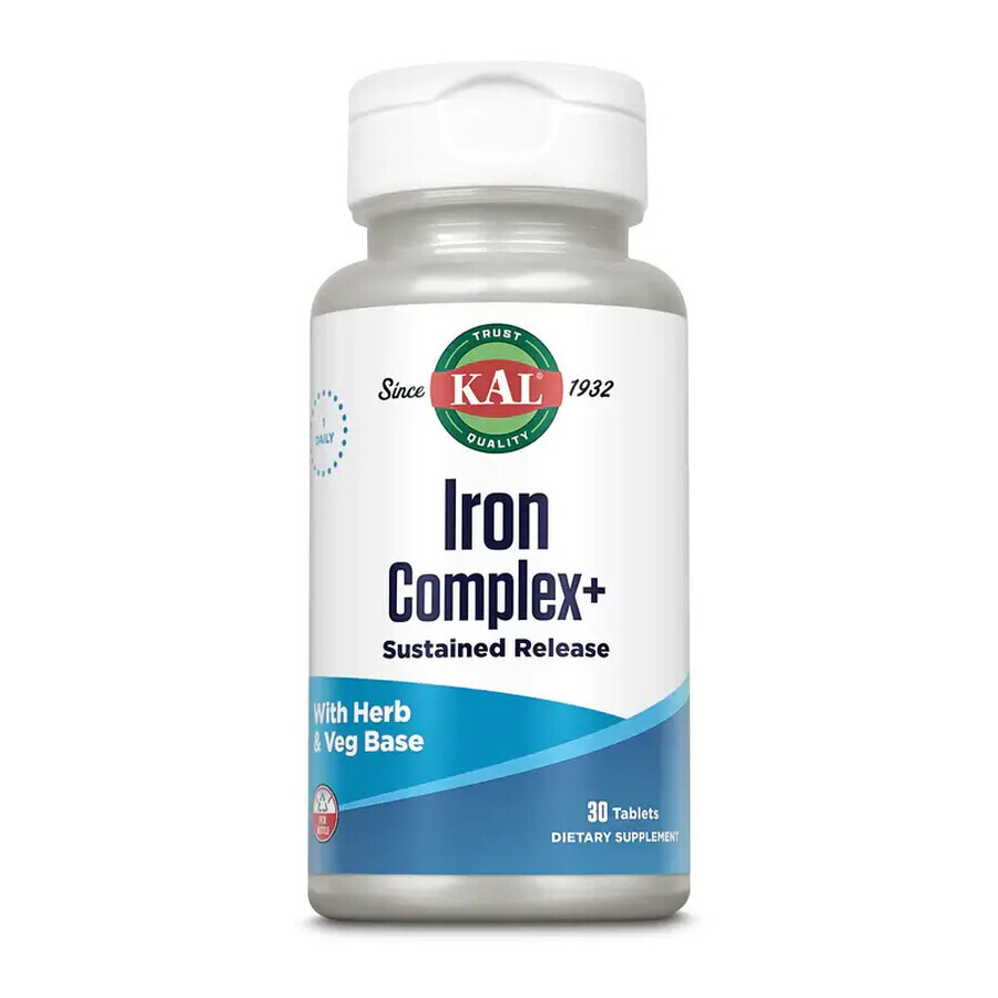 Iron Complex+, 30 tablete, Kal