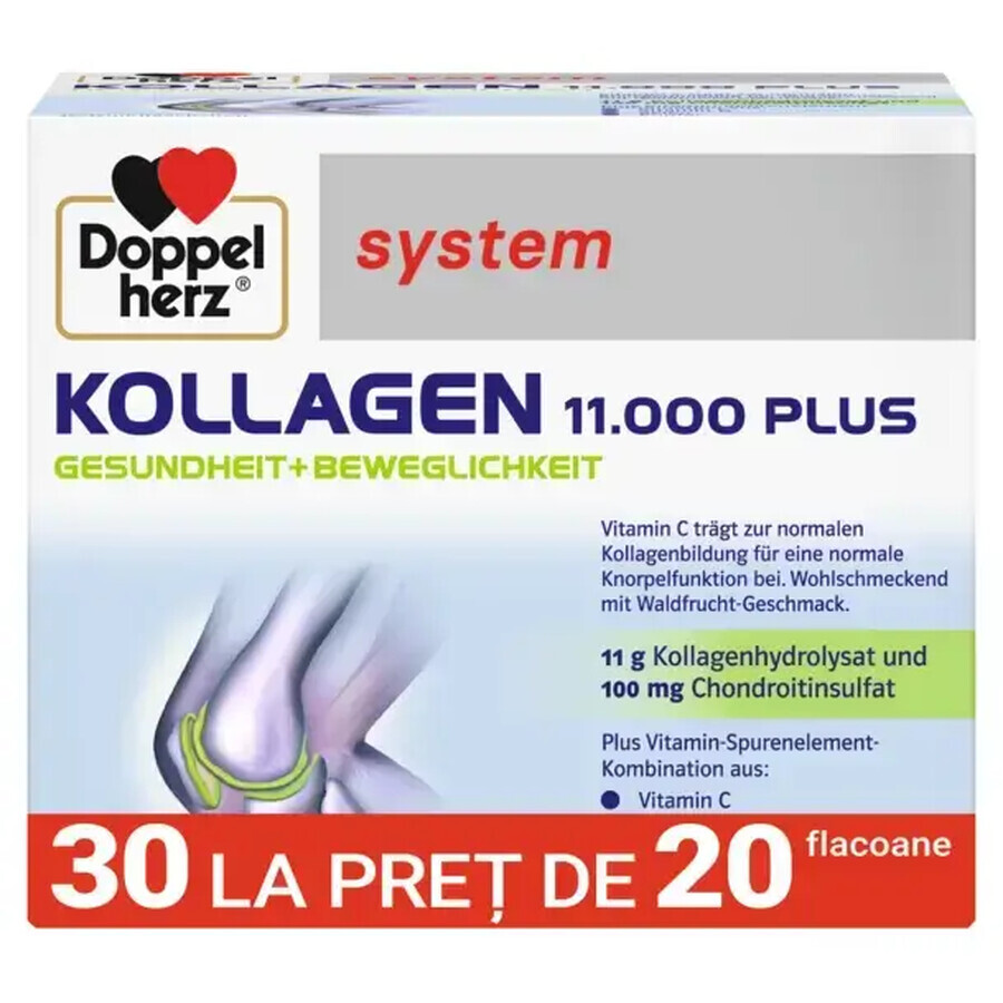 Kollagen 11.000 Plus, 30 Fläschchen Einzeldosis, Doppelherz