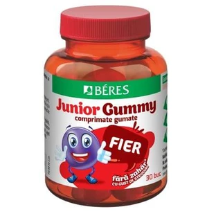 Ijzer en gelei met druivensmaak Ijzer Junior Gummy, 30 gelei, Beres