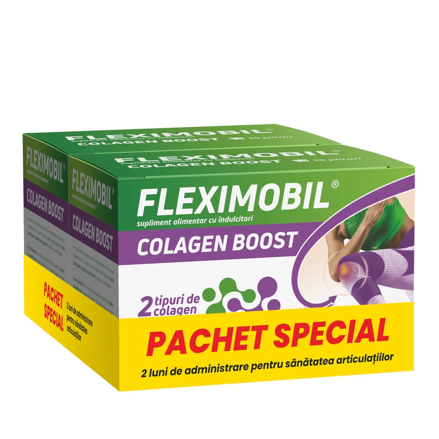 Envase Fleximobil Collagen Boost, 2 x 30 sobres, Fiterman
