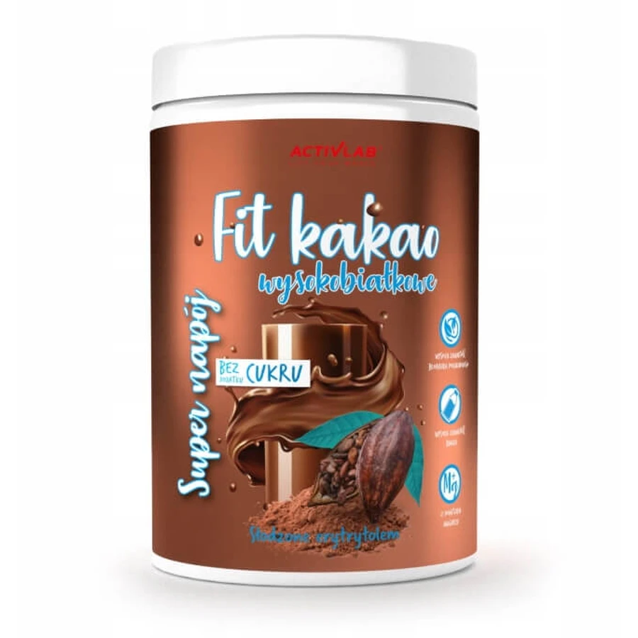 ActivLab Fit Cacao alto en proteínas sin azúcar, 500 g