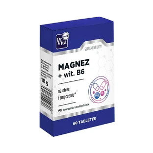 Dr. Vita Magnesium + Vitamin B6 for stress and fatigue, 60 tablets