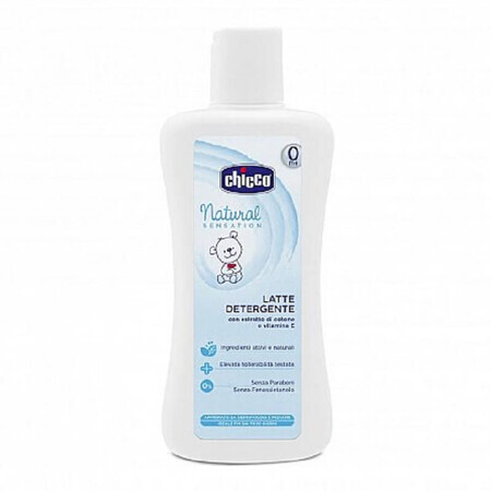 Natural Sensation Leche Limpiadora 2 en 1, 07457, 300ml, 0+meses, Chicco