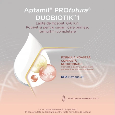 Aptamil PROfutura DUOBIOTIK 1, 800 g, 0-6 mesi, Nutricia