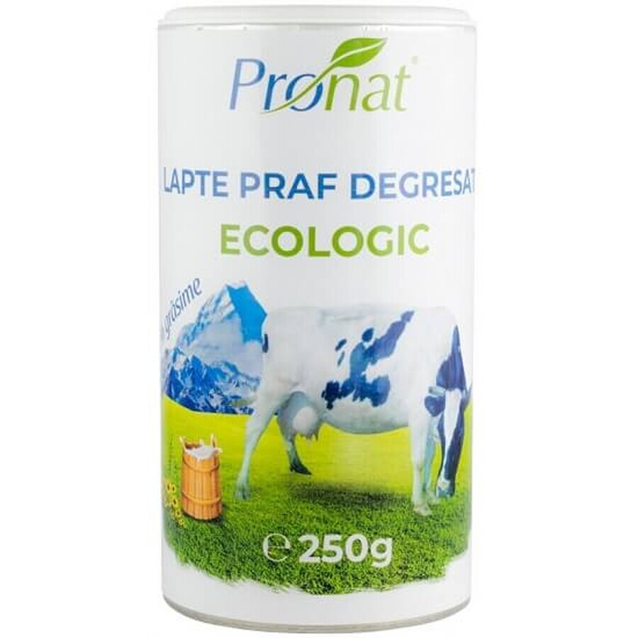 Leche en polvo ecológica 1% materia grasa, 250 gr, Pronat