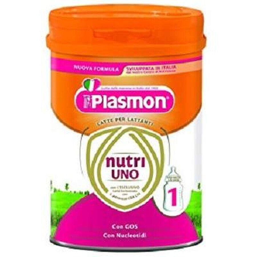 Leche en polvo, NutriUno 1, +1 mes, 750 g, Plasmon