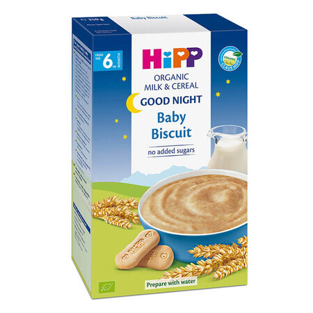 Leche y cereales con galleta infantil Buenas Noches, 250 g, Hipp