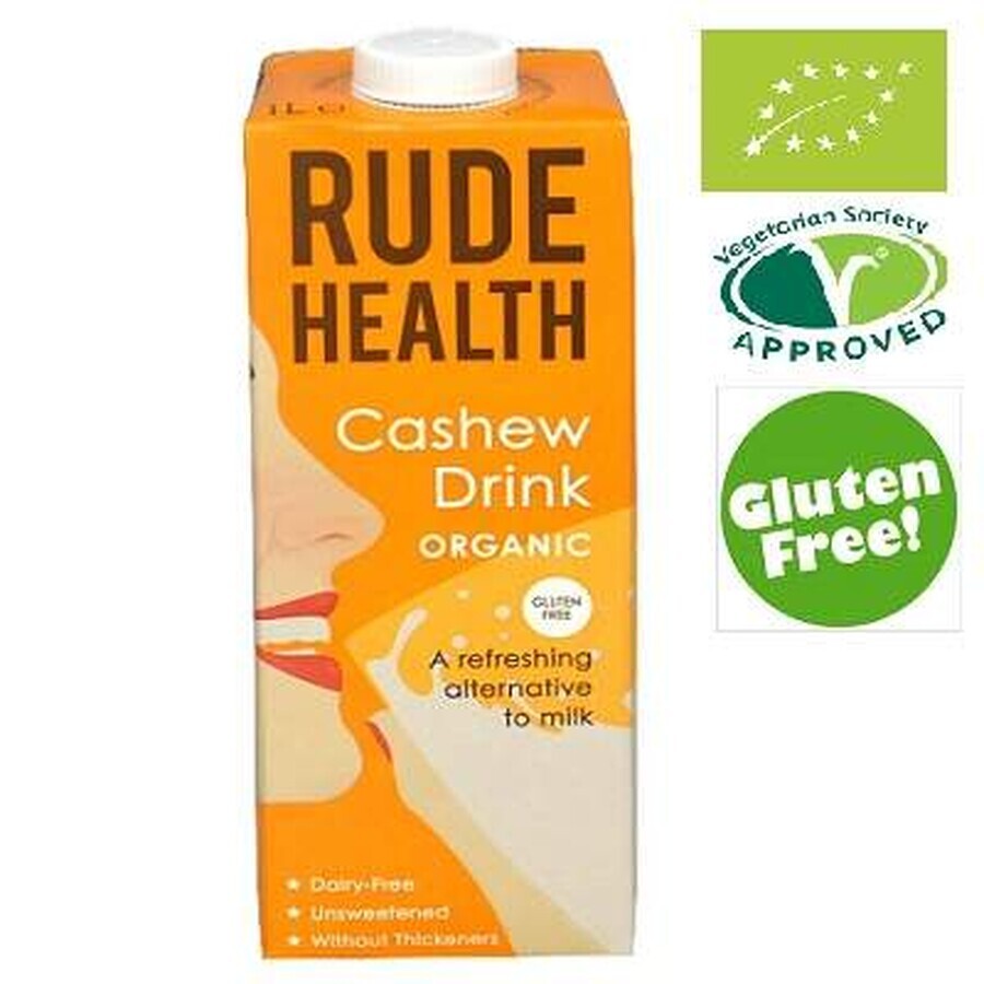 Leche vegetal de anacardo ecológica, 1L, Rude Health