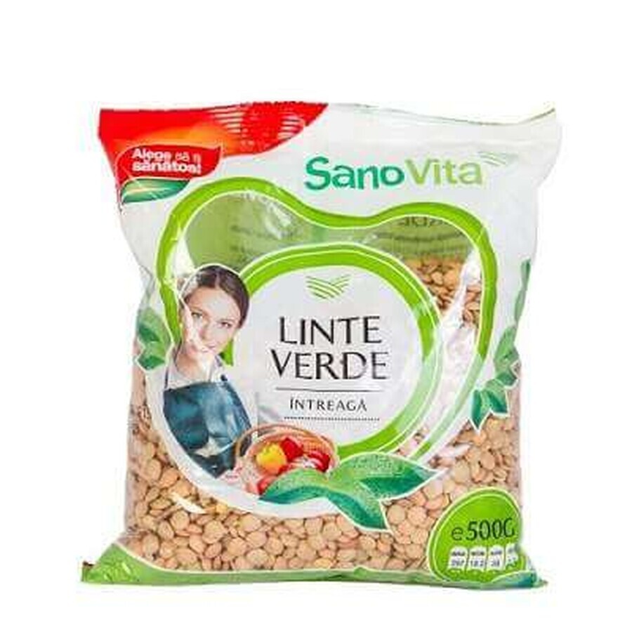 Lentejas verdes, 500 g, Sanovita