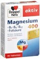 Magnesio 400 Doppelherz + &#193;cido F&#243;lico + Vitamina B6, 30 comprimidos, Queisser Pharma