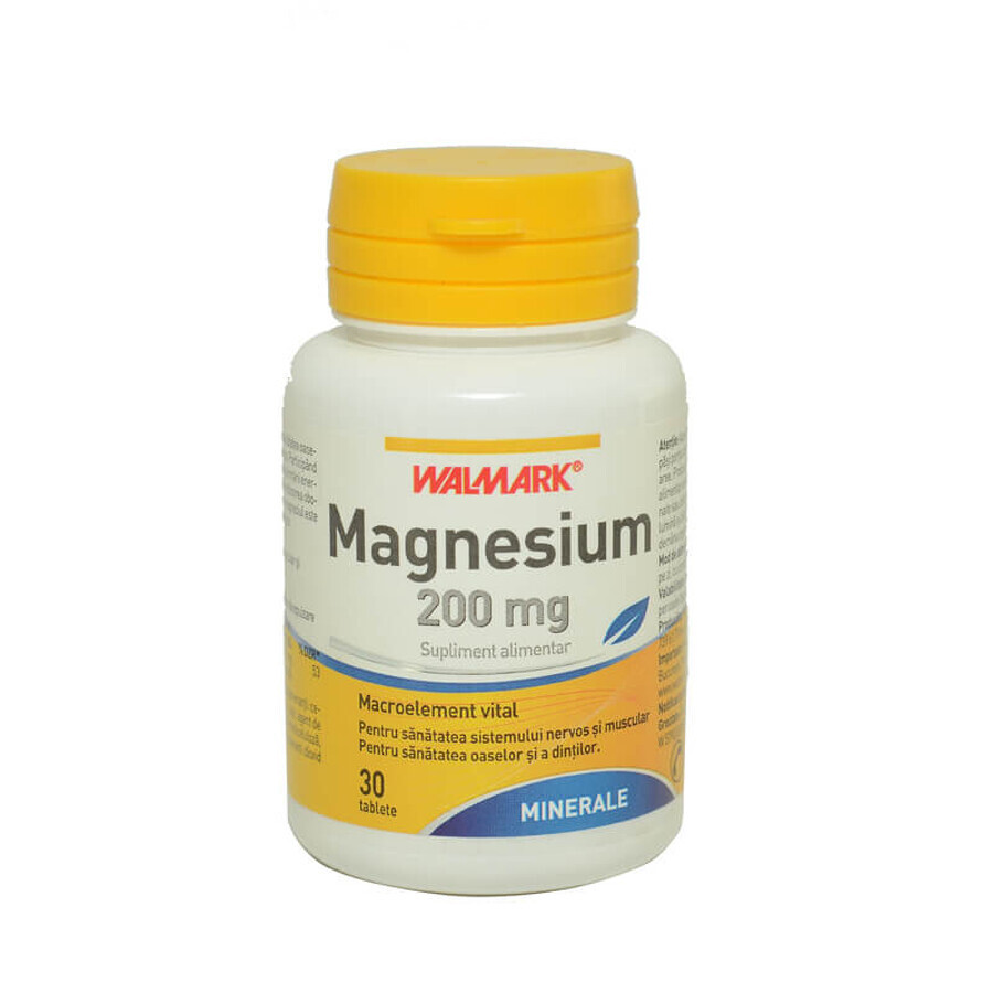 Magnesio, 200mg, 30 comprimidos, Walmark