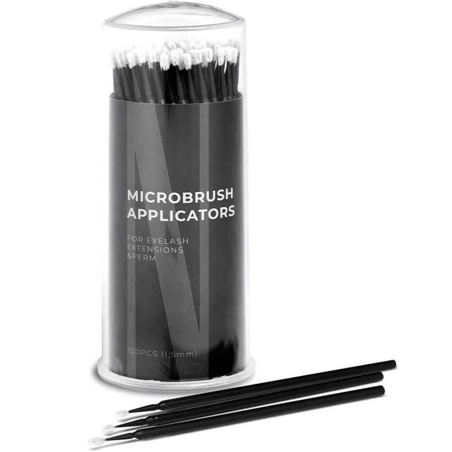 Nanolash Microbrush Aplicatoare Aplicatoare de gene fără fir 1.5mm, 100 bucăți