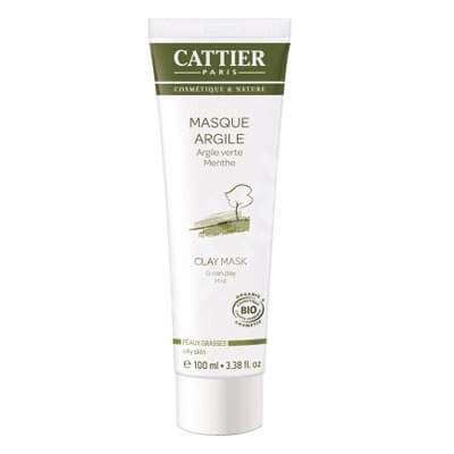 Mascarilla bio con arcilla verde, 100 ml, Cattier