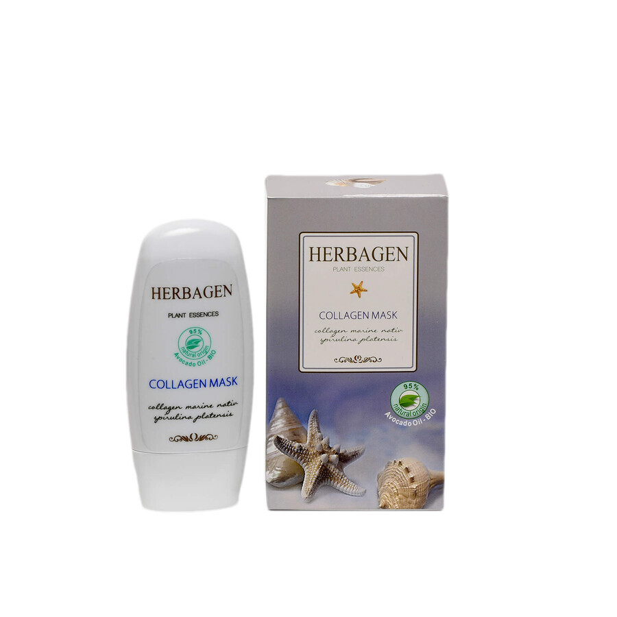 Masque Collagène Marin & Spiruline, 50 g, Herbagen