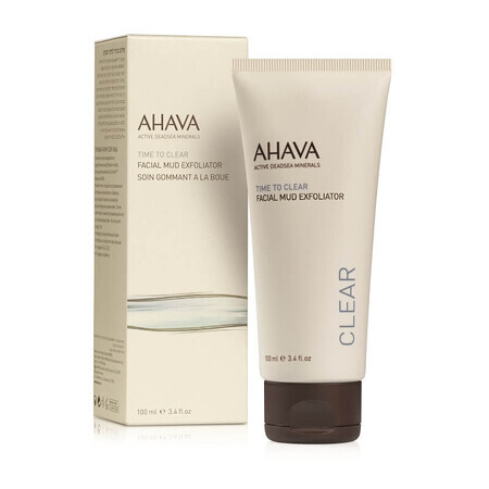 Masca exfolianta pentru fata cu namol Time to Clear, 100 ml, Ahava