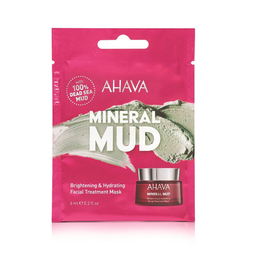 Mascarilla blanqueadora e hidratante de barro mineral, 6 ml, Ahava