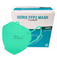 Mascarillas de protecci&#243;n FFP2, verde, 20 uds, Serix