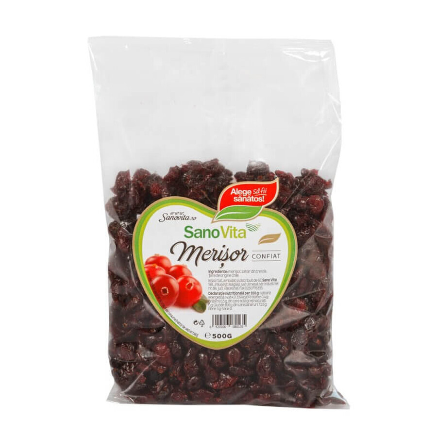 Candied blackcurrant, 500 g, Sanovita