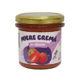 Crema de miel con fresas, 200g, Apisrom