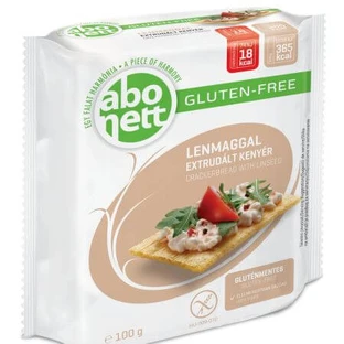 Crunchy gluten-free flaxseed crispy toasts, 100 g, Abonett