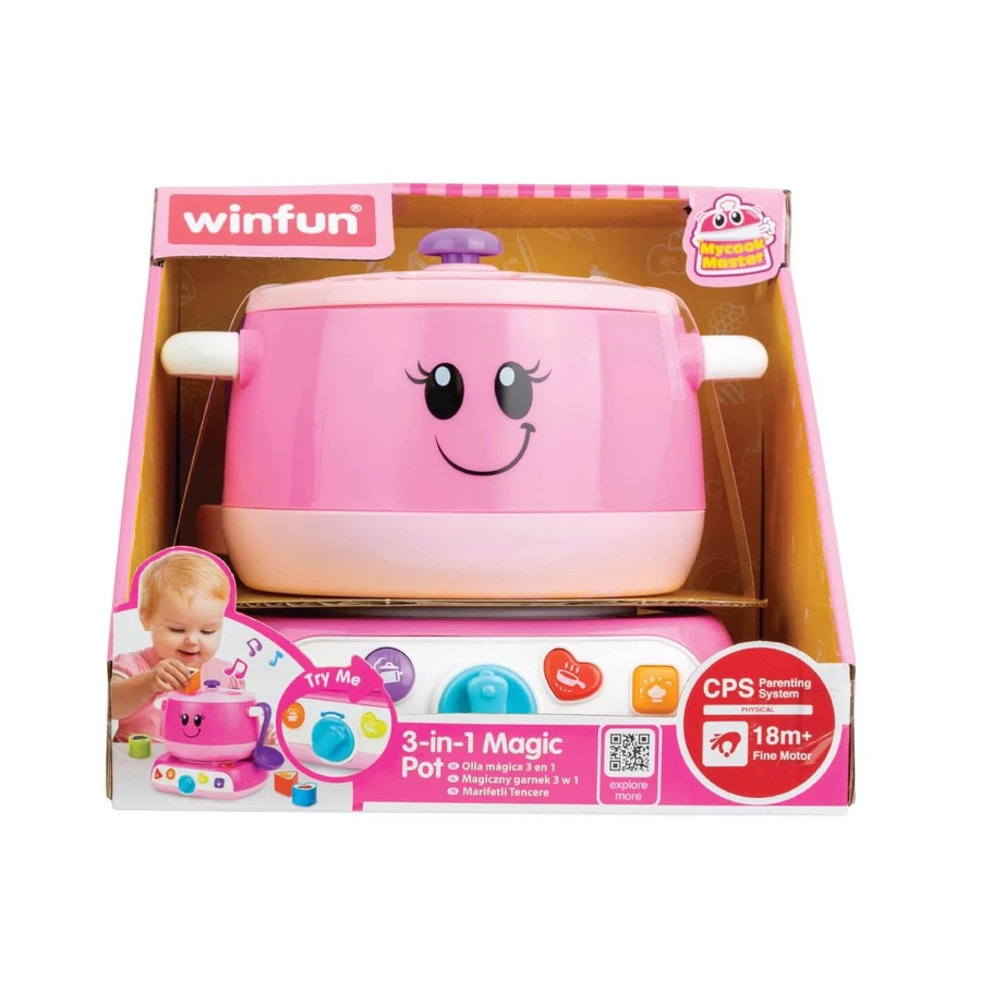 3 in 1 interactief speelgoed, + 18 maanden, Toverpot, Winfun