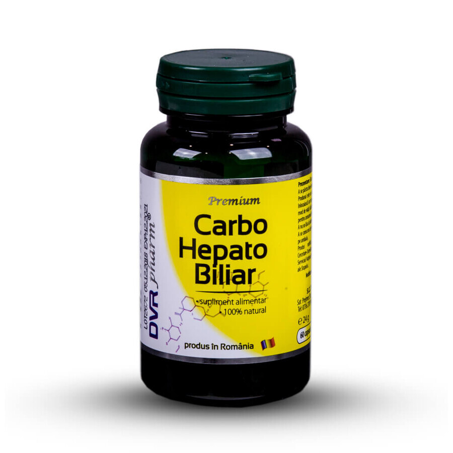 Hepato Biliary Carbo, 60 capsules, Dvr Pharm