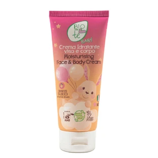 Crema idratante biologica per viso e corpo con infuso di albicocca Baby, 100 ml, Bioconte