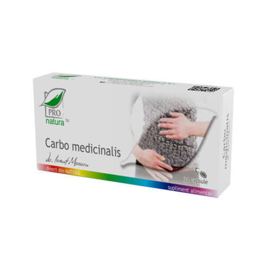 Carbo Medicinalis, 30 capsules, Pro Natura