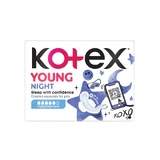 Absorbente Young Night, 7 piezas, Kotex