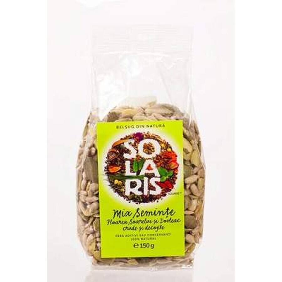 Mezcla de semillas de girasol y calabaza, 150 g, Solaris