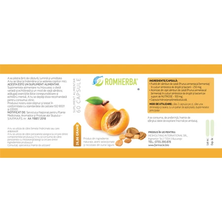 Vita B17, 60 capsule, Romherba