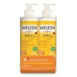 Lozione detergente e shampoo, 2 x 400 ml, Weleda