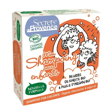Secrets de Provence Solid Shampoo for Children with Shea Butter and Argan Oil Bio 85g