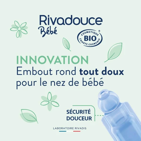 Rivadouce Physiologisches Serum Round Point Säuglinge, Kinder und Erwachsene 30 Monodosen 5 ml