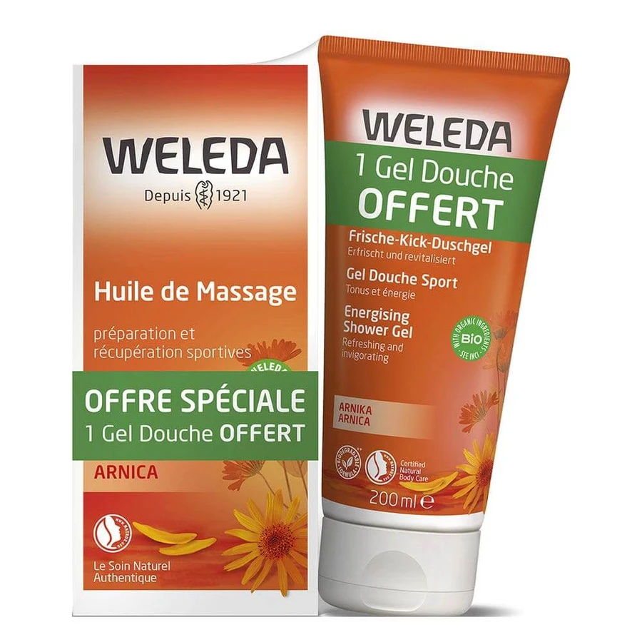 Weleda Arnica Aceite de masaje de árnica + gel de ducha Sport 2x200ml