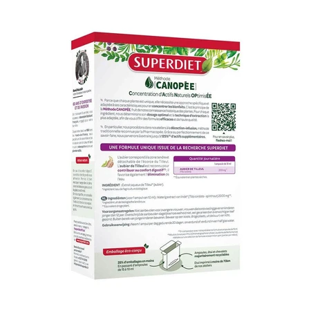 Superdiet Lime Tree Organic Digestion 20 fiolek Digestive Wellness: ceny i cechy